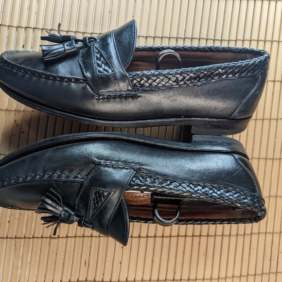 Allen Edmonds Men’s Size 8DMaxfield Dress Loafer Shoe Black Leather Tassels. Gre - Picture 7 of 11